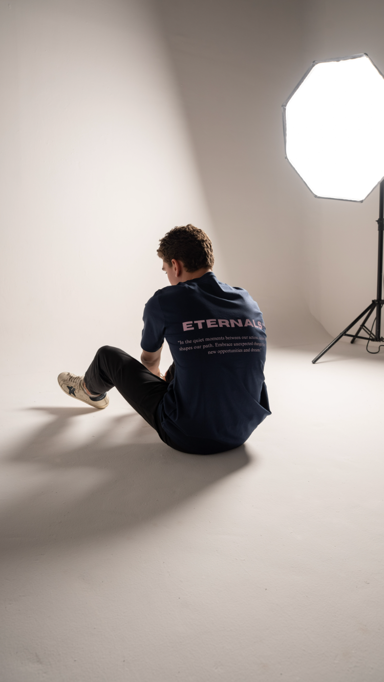 Stillness Navy Tee